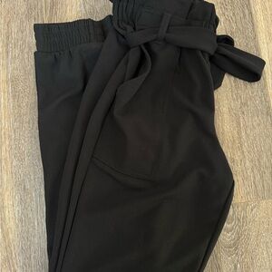 Eclipse Black Tie Waist Women's Pants